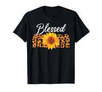 Blessed Mom Sunflower Mothers Day Design T-Shirt