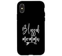Blessed Momma With Arrow Classy Trendy Script Mother's Day Case for iPhone X/XS