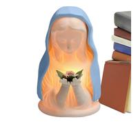 Blessed Mother Mary Night Light,Warm Lighting Figure Craft - Catholic Night Light,for Home House Birthday Nursery College Room Bedside Decoration