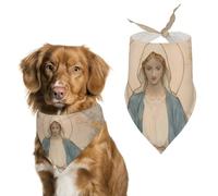 Blessed Mother of God Cute Dog Bandana Triangle Adjustable Washable