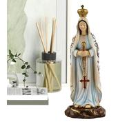 Blessed Mother Statue - Heavenly Mary Statue - Resin Blessed Mary Mother Figure, Savior Figurine Chapel Decoration, Praying Home Decor for Home Altar Outdoor Garden