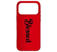 BLESSED - NICE LARGE BOLD BLACK MOTIVATIONAL TEXT DESIGNED Case for iPhone 17 Pro Max