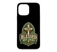 Blessed Not Lucky Faith Cross Shamrock Graphic Christian Case for iPhone 13 Pro Max