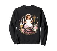 Blessed on my first Communion - Catholic Girl Sweatshirt