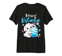 Blessed Ostara Wicca Wiccan Happy Easter Eostre Ostara Hare Premium T-Shirt
