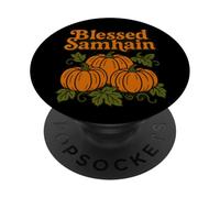 Blessed Samhain Autumn Witchy Vibes Ancestral Magic PopSockets Adhesive PopGrip
