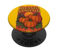 Blessed Samhain Autumn Witchy Vibes Ancestral Magic PopSockets Adhesive PopGrip