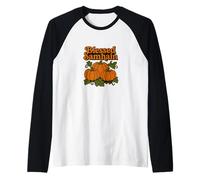 Blessed Samhain Autumn Witchy Vibes Ancestral Magic Raglan Baseball Tee