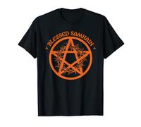 Blessed Samhain. Halloween Celtic Pagan Wicca Witch Pentacle T-Shirt