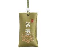 Blessed Spiritual Salt, Protective Sachet Pouch, Sacred Mineral Pack with Prayer Seal, Traditional Chinese Charm Accessory, Buddhist with Classical Design, Spiritual Item for Hope, wisdom, Patrz opis