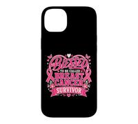 Blessed To Be Called Breast Cancer Survivor Pink Butterfly Case for iPhone 14 Plus