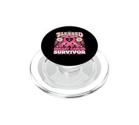Blessed To Be Called Breast Cancer Survivor Pink Butterfly PopSockets PopGrip for MagSafe