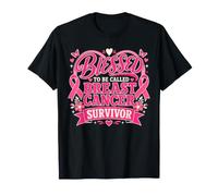 Blessed to Be Called Breast Cancer Survivor Pink Butterfly T-Shirt