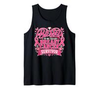 Blessed to Be Called Breast Cancer Survivor Pink Butterfly Tank Top