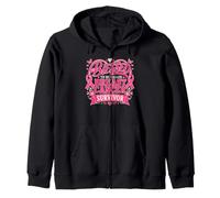 Blessed To Be Called Breast Cancer Survivor Pink Butterfly Zip Hoodie