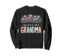 Blessed To Be Called Grandma Floral Design Sweatshirt