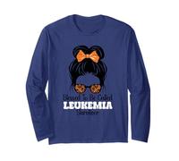 Blessed to Be Called Leukemia Survivor Orange Ribbon Bow Long Sleeve T-Shirt