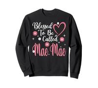 Blessed To Be Called Mae Mae Flower Heart Cute Mother's Day Sweatshirt