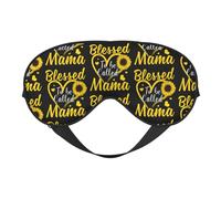 Blessed to Be Called Mama Sunflower Heart Eye Mask Sleep Mask Light BlockBlindfold Night Eyes Cover Soft Pressure-Free Eyeshade with Elastic Strap for Home Travel Office Nap Yoga