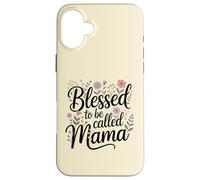 Blessed to Be Called Mama Wildflower Floral Botanical Case for iPhone 16 Plus