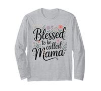 Blessed to Be Called Mama Wildflower Floral Botanical Long Sleeve T-Shirt