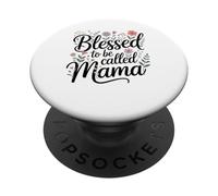 Blessed to Be Called Mama Wildflower Floral Botanical PopSockets Adhesive PopGrip