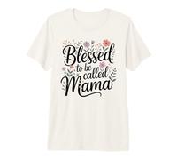 Blessed to Be Called Mama Wildflower Floral Botanical Premium T-Shirt