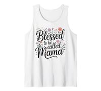 Blessed to Be Called Mama Wildflower Floral Botanical Tank Top