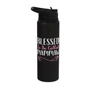 Blessed to Be Called Mammaw Cute Cool Mam-Maw Stainless Steel Insulated Water Bottle