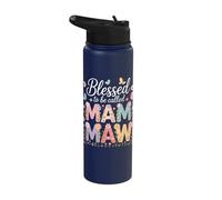 Blessed to Be Called Mammaw Flowers Stainless Steel Insulated Water Bottle