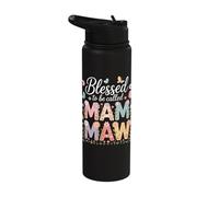 Blessed to Be Called Mammaw Flowers Stainless Steel Insulated Water Bottle
