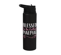 Blessed to Be Called Mammaw Grandma Cute Cool Mam-Maw Stainless Steel Insulated Water Bottle