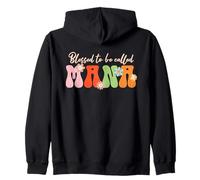 Blessed to Be Called Mana Floral Mother's Day Zip Hoodie