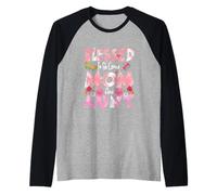 Blessed to Be Called Mom and Aunt Mother's Day Flowers Raglan Baseball Tee