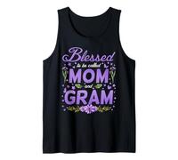 Blessed to Be Called Mom and Gram Cool Family Tank Top