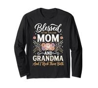 Blessed to Be Called Mom and Grandma and I Rock Them Both Long Sleeve T-Shirt