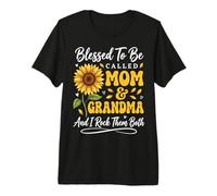 Blessed to Be Called Mom and Grandma and I Rock Them Both Premium T-Shirt
