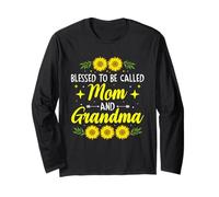 Blessed To Be Called Mom And Grandma Mama Nana Mimi Grammie Long Sleeve T-Shirt