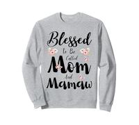 Blessed To Be Called Mom And Mamaw Floral Cute Mothers Day Sweatshirt