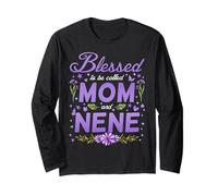 Blessed to Be Called Mom and Nene Cool Family Long Sleeve T-Shirt
