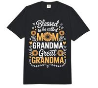 Blessed to Be Called Mom Grandma and Great Grandma Comfort Colors Adult Heavyweight T-Shirt