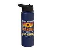 Blessed to Be Called Mom Grandma Great Grandma Mother's Day Stainless Steel Insulated Water Bottle