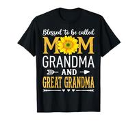 Blessed to Be Called Mom Grandma Great Grandma Mother's Day T-Shirt