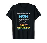 Blessed to Be Called Mom - Grandma Love Family T-Shirt