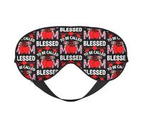 Blessed to Be Called Mom Happy Mother's Day Eye Mask Sleep Mask Light BlockBlindfold Night Eyes Cover Soft Pressure-Free Eyeshade with Elastic Strap for Home Travel Office Nap Yoga