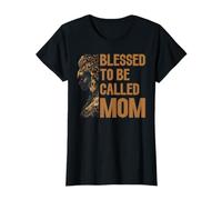 Blessed to Be Called Mom Proud Black Mom Melanin African T-Shirt