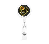 Blessed to Be Called Mom Retractable Badge Holder Reel Clip Id Card Holder forNurse Student Office Worker
