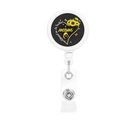 Blessed to Be Called Mom Retractable Badge Holder Reel Clip Id Card Holder forNurse Student Office Worker