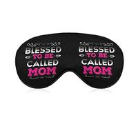 Blessed to Be Called Mom Sleep Masks Eye Cover Blackout with Adjustable Elastic Strap Night Blindfold for Women Men Yoga Travel Nap