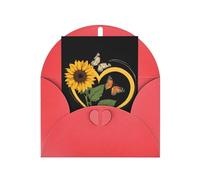 Blessed to Be Called Nana Sunflower Personalized Christmas Thanksgiving Greeting Card 6x4 inches with Red Envelope for Business Wedding Birthday Housewarming Holiday Card for Family Friends Teachers 1